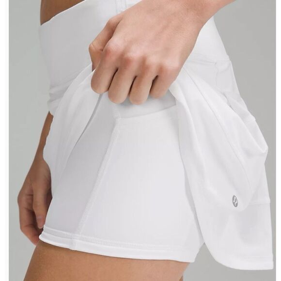 Lululemon Pace Rival Mid-Rise Skirt in White Size 14 - Picture 3 of 4